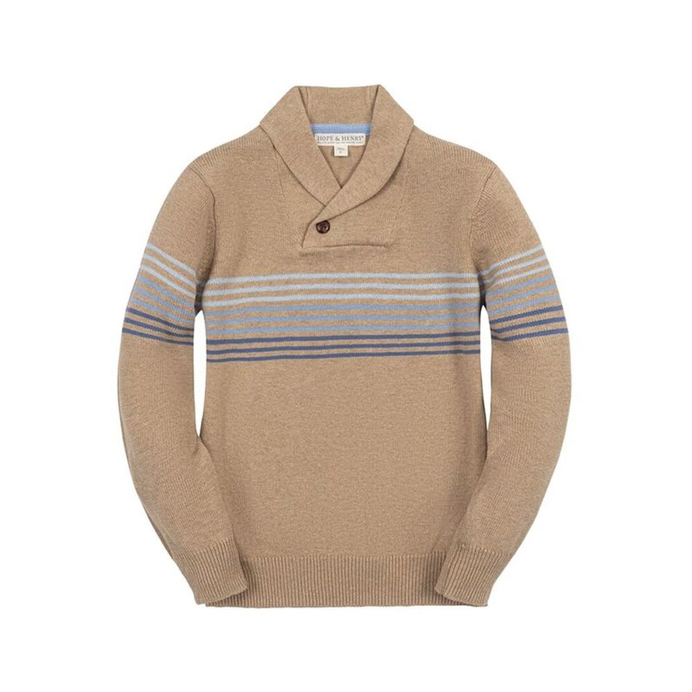 Hope & Henry Boys  Organic Shawl Collar Sweater